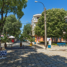 AHTOPOL, BULGARIA - JUNE 30, 2013: Center of town of Ahtopol,  Burgas Region, Bulgaria