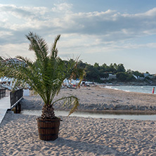 LOZENETS, BULGARIA - JULY 2, 2013: Panorama of Oasis beach near village of Lozenets, Burgas Region, Bulgaria