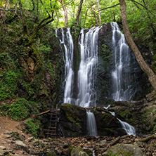 Landscape of Koleshino waterfalls cascade in Belasica Mountain, Novo Selo, Republic of Macedonia