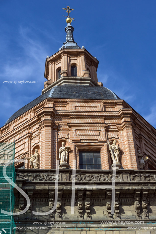 MADRID, SPAIN - JANUARY 23, 2018:  Amazing view of St. Andrew Church in City of Madrid, Spain