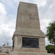 LONDON, ENGLAND - JUNE 17, 2016: Guards Division Memorial in St James"s Park, London, England, Great Britain