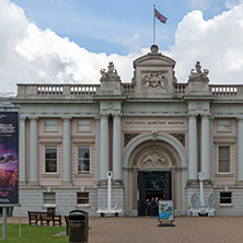 LONDON, ENGLAND - JUNE 17, 2016: National Maritime Museum in Greenwich, London, England, Great Britain