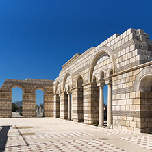 Ruins of The Great Basilica near The capital city of the First  Bulgarian Empire Pliska, Bulgaria