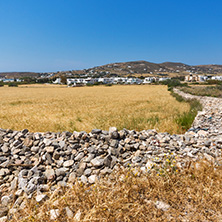 Typical Rural landscape near town of Parakia, Paros island, Cyclades, Greece