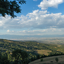 Sunset Landscape of Ograzhden Mountain and Petrich Valley, Blagoevgrad Region, Bulgaria