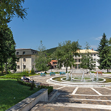 GODECH, BULGARIA - JULY 14, 2014: The center of town of Godech, Sofia Region, Bulgaria