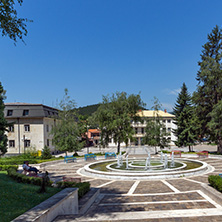 GODECH, BULGARIA - JULY 14, 2014: The center of town of Godech, Sofia Region, Bulgaria