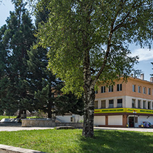 GODECH, BULGARIA - JULY 14, 2014: The center of town of Godech, Sofia Region, Bulgaria