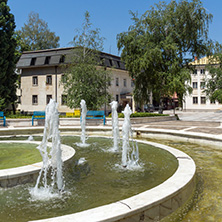 GODECH, BULGARIA - JULY 14, 2014: The center of town of Godech, Sofia Region, Bulgaria