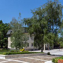 GODECH, BULGARIA - JULY 14, 2014: The center of town of Godech, Sofia Region, Bulgaria