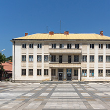 GODECH, BULGARIA - JULY 14, 2014: The center of town of Godech, Sofia Region, Bulgaria