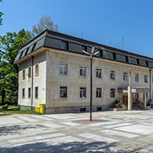 GODECH, BULGARIA - JULY 14, 2014: The center of town of Godech, Sofia Region, Bulgaria