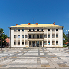 GODECH, BULGARIA - JULY 14, 2014: The center of town of Godech, Sofia Region, Bulgaria