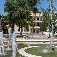 GODECH, BULGARIA - JULY 14, 2014: The center of town of Godech, Sofia Region, Bulgaria