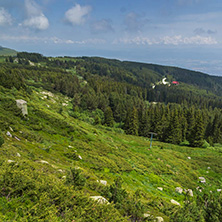 Amazing Landscape with green hills at Vitosha Mountain, Sofia City Region, Bulgaria