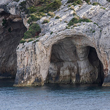 Sunset view of Blue Caves, Zakynthos, Greece