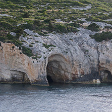 Sunset view of Blue Caves, Zakynthos, Greece