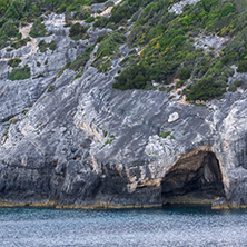 Sunset view of Blue Caves, Zakynthos, Greece