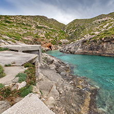 Amazing Panorama of Limnionas beach at Zakynthos island, Greece