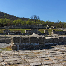 Ruins of The capital of the First  Bulgarian Empire medieval stronghold Great Preslav (Veliki Preslav), Shumen Region, Bulgaria