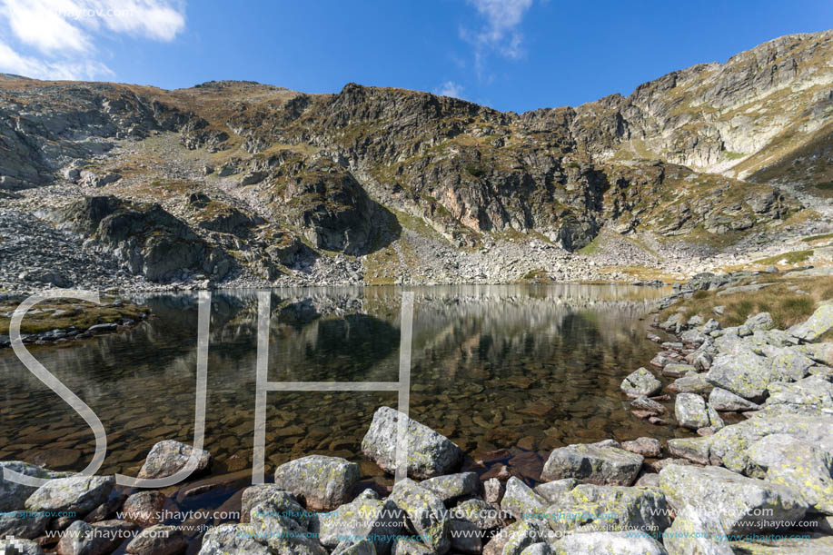 Amazing Landscape Elenski lakes near Malyovitsa peak, Rila Mountain, Bulgaria