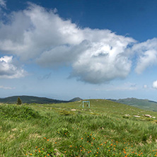 Landscape with hills of Vitosha Mountain, Sofia City Region, Bulgaria