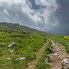 Landscape with hills of Vitosha Mountain, Sofia City Region, Bulgaria