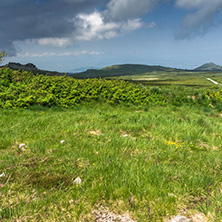 Landscape with hills of Vitosha Mountain, Sofia City Region, Bulgaria