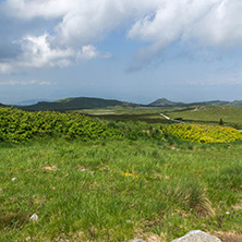 Landscape with hills of Vitosha Mountain, Sofia City Region, Bulgaria