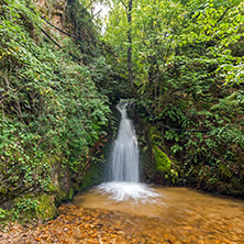 Amazing view of First Gabrovo waterfall in Belasica Mountain, Novo Selo, Republic of Macedonia