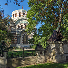 PLEVEN, BULGARIA - SEPTEMBER 20, 2015: St. George the Conqueror Chapel Mausoleum, City of Pleven, Bulgaria