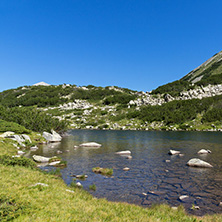 Panoramic view of Frog lake, Pirin Mountain, Bulgaria