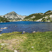 Panoramic view of Frog lake, Pirin Mountain, Bulgaria