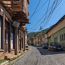 KRATOVO, MACEDONIA - JULY 21, 2018: Old Houses at the center of town of Kratovo, Republic of Macedonia