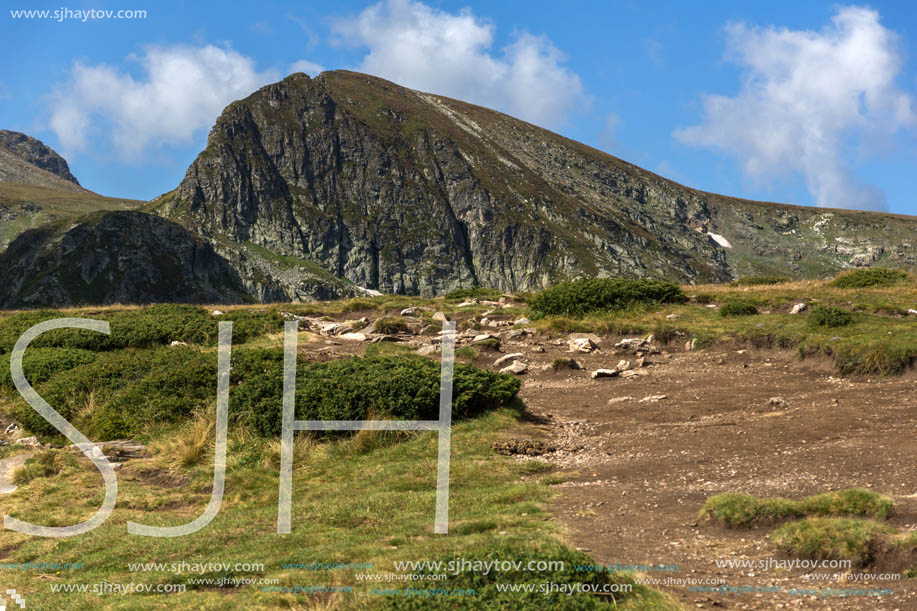 Summer Landscape of Rila Mountan near The Seven Rila Lakes, Bulgaria