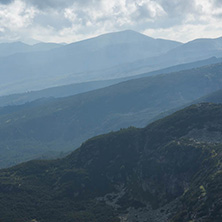 Landscape of Malyovitsa peak, view from The Seven Rila Lakes,Rila Mountan, Bulgaria