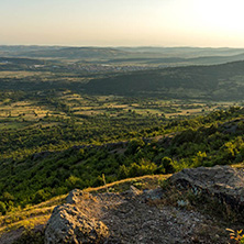 Sunset landscape of Osogovo Mountain, Probistip region, Republic of Macedonia