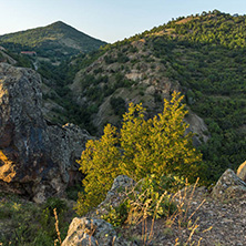 Sunset landscape of Osogovo Mountain, Probistip region, Republic of Macedonia