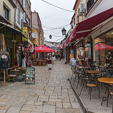 SKOPJE, REPUBLIC OF MACEDONIA - FEBRUARY 24, 2018: Old Bazaar (Old Market) in city of Skopje, Republic of Macedonia