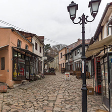 SKOPJE, REPUBLIC OF MACEDONIA - FEBRUARY 24, 2018: Old Bazaar (Old Market) in city of Skopje, Republic of Macedonia