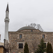 SKOPJE, REPUBLIC OF MACEDONIA - FEBRUARY 24, 2018: Mosque in old town of city of Skopje, Republic of Macedonia