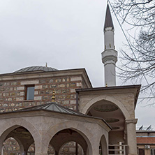 SKOPJE, REPUBLIC OF MACEDONIA - FEBRUARY 24, 2018: Mosque in old town of city of Skopje, Republic of Macedonia