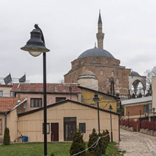 SKOPJE, REPUBLIC OF MACEDONIA - FEBRUARY 24, 2018: Mosque in old town of city of Skopje, Republic of Macedonia