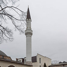 SKOPJE, REPUBLIC OF MACEDONIA - FEBRUARY 24, 2018: Mosque in old town of city of Skopje, Republic of Macedonia