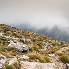 Amazing panoramic view from Musala peak, Rila mountain, Bulgaria