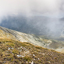 Amazing panoramic view from Musala peak, Rila mountain, Bulgaria