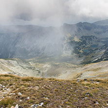 Amazing panoramic view from Musala peak, Rila mountain, Bulgaria