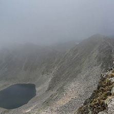 Amazing panoramic view from Musala peak, Rila mountain, Bulgaria