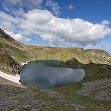 Summer view of The Eye Lake, Rila Mountain, The Seven Rila Lakes, Bulgaria