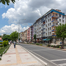 EDIRNE, TURKEY - MAY 26, 2018: Typical street in the center of city of Edirne,  East Thrace, Turkey